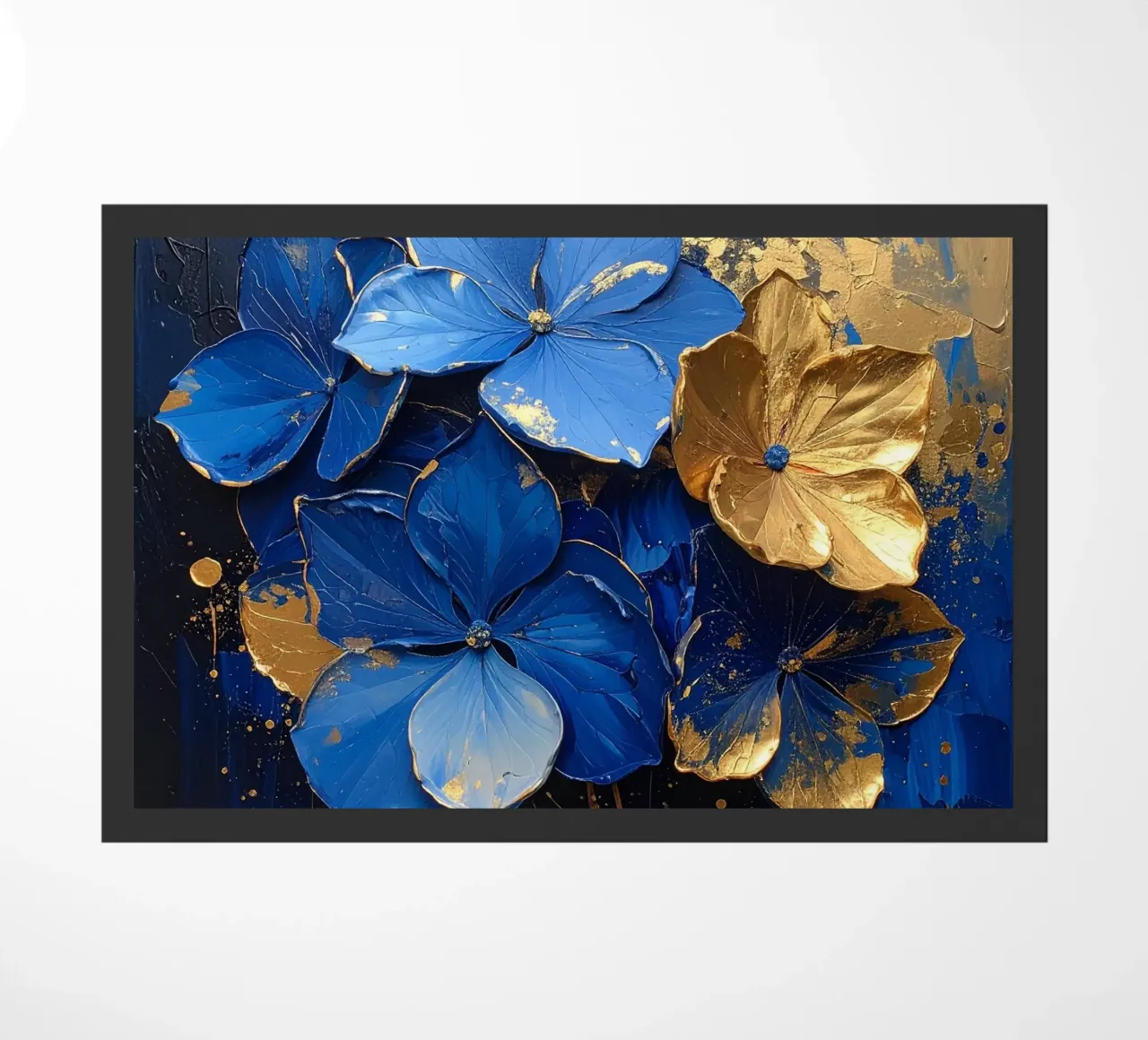 Noble hydrangea doormat by Katalier