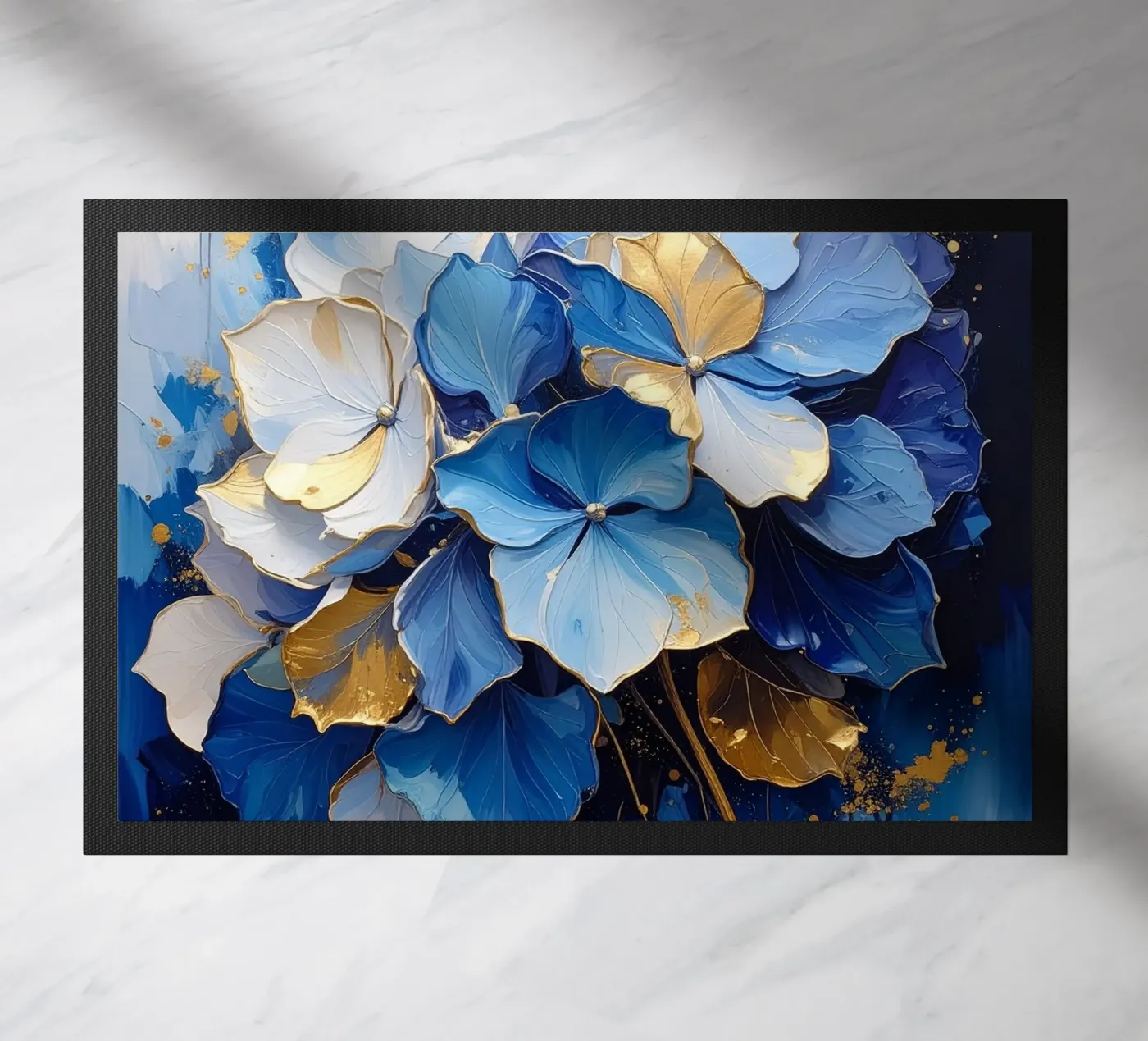 Edle Hortensie Fußmatte von Katalier