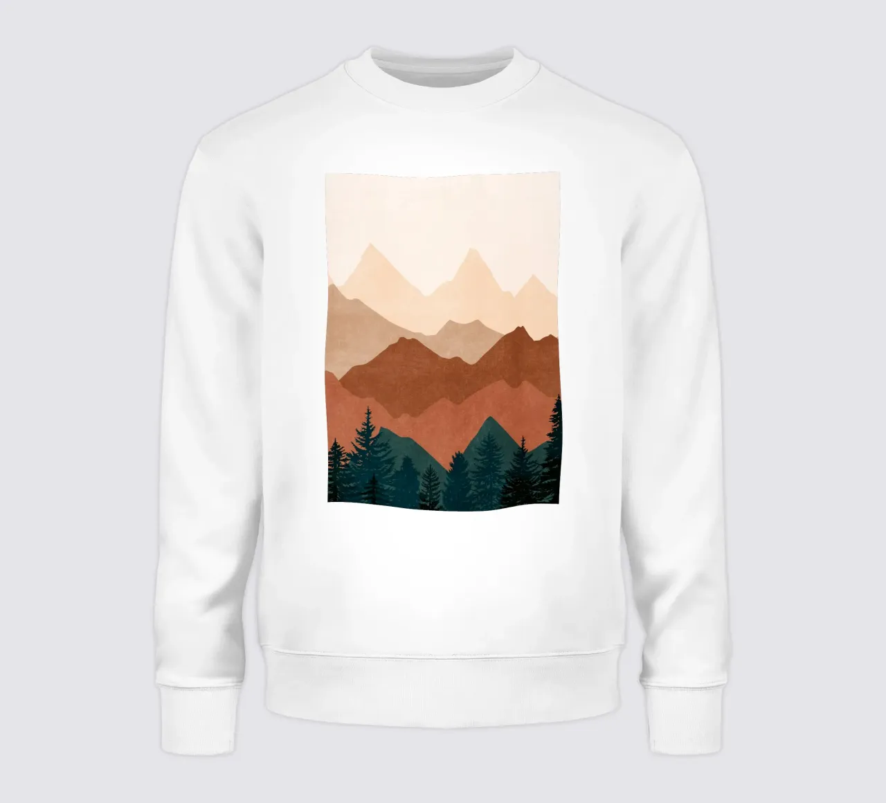 Minimalistische Sonnenuntergangs-Bergspitzen - 2er-Set (Teil 1) Sweatshirt von kookiepixel