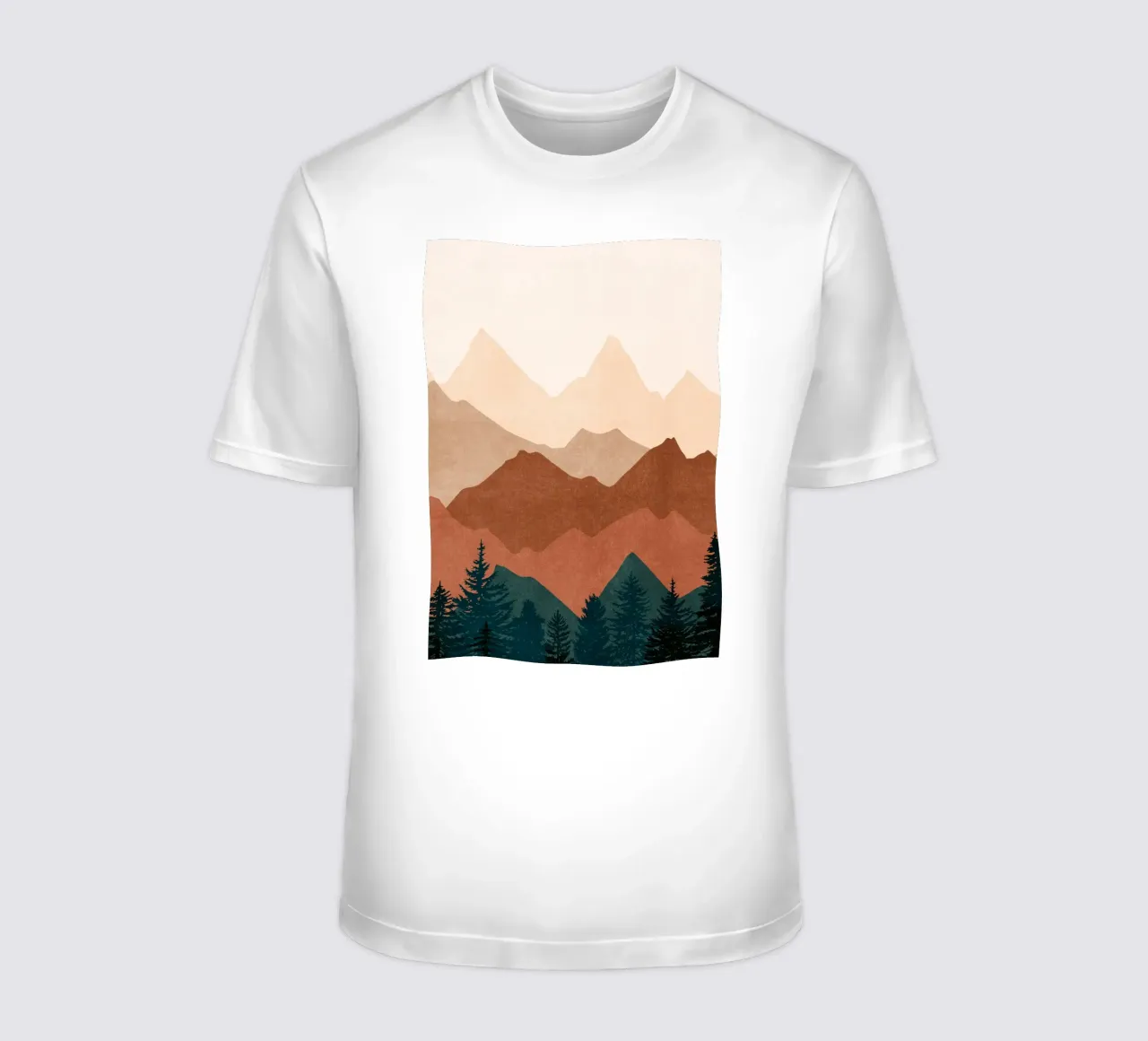Minimalist Sunset Mountain Peaks - Set of 2 (Part 1) t-shirt by kookiepixel