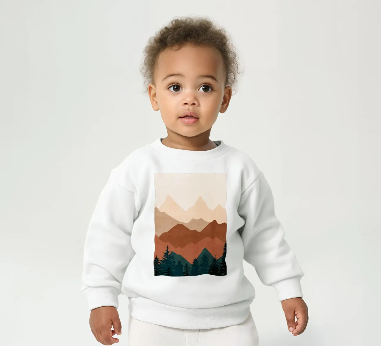 Minimalistische Sonnenuntergangs-Bergspitzen - 2er-Set (Teil 1) Baby Sweatshirt von kookiepixel