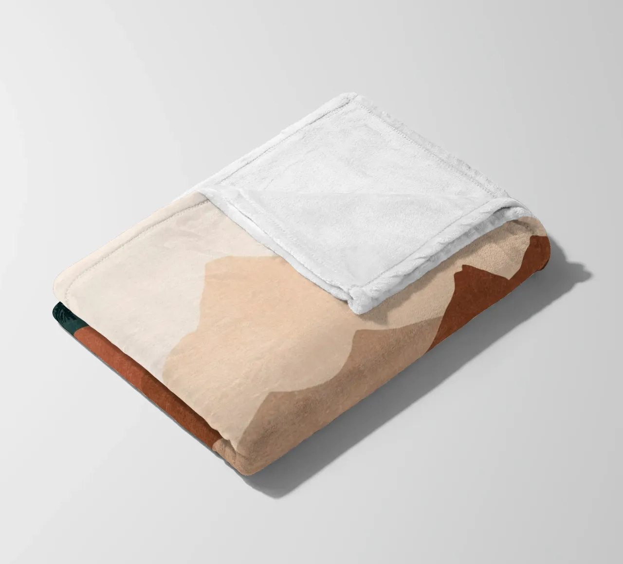 Minimalistische Sonnenuntergangs-Bergspitzen - 2er-Set (Teil 1) Fleecedecke von kookiepixel
