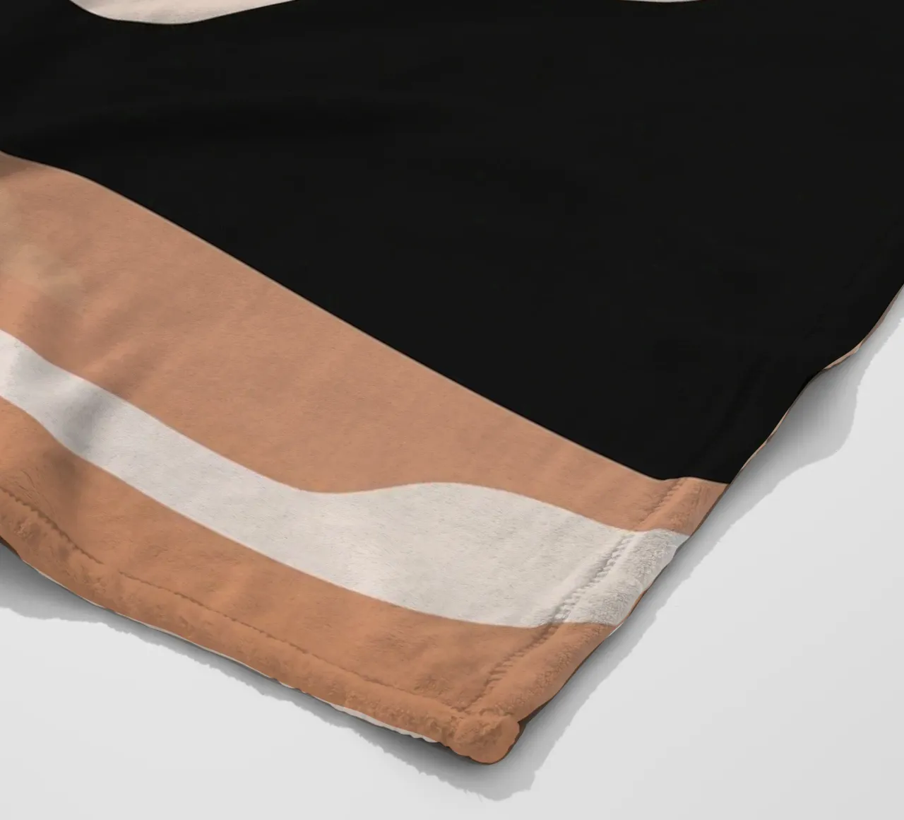 Minimalist Misty Sunrise Landscape - Nursery Art (Part 1) coperta in pile da kookiepixel