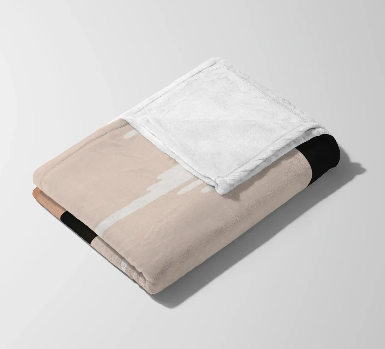 Minimalist Misty Sunrise Landscape - Nursery Art (Part 1) coperta in pile da kookiepixel