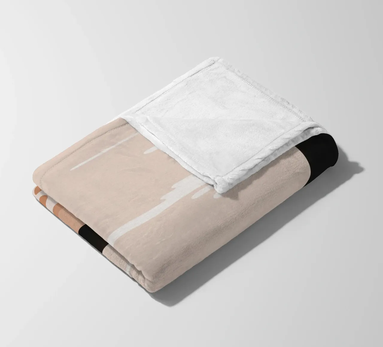 Minimalist Misty Sunrise Landscape - Nursery Art (Part 1) coperta in pile da kookiepixel