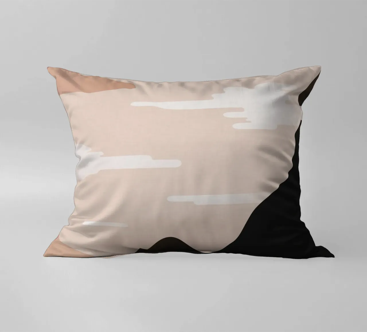 Minimalist Misty Sunrise Landscape - Nursery Art (Part 1) cuscino da kookiepixel