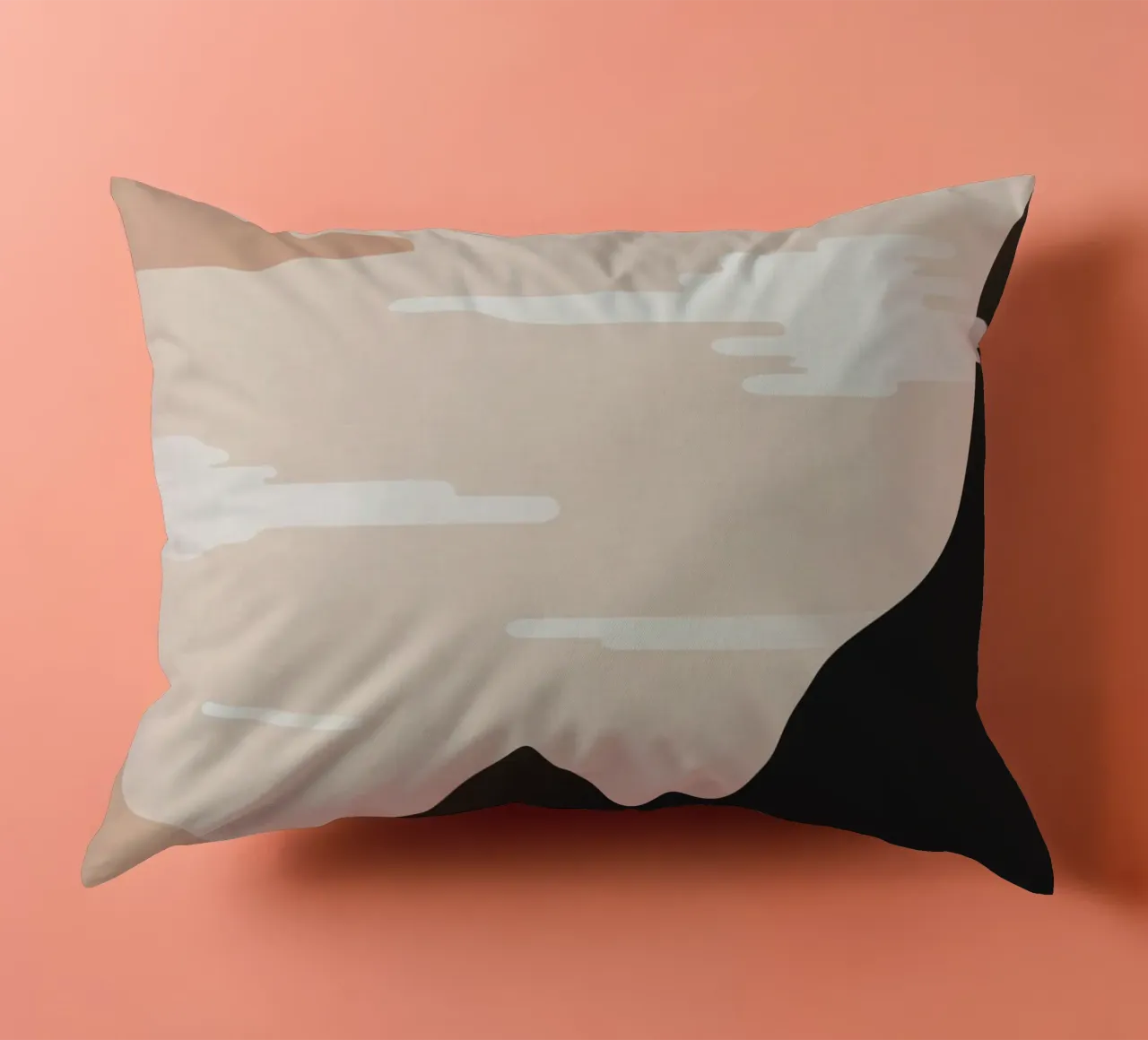 Minimalist Misty Sunrise Landscape - Nursery Art (Part 1) cuscino da kookiepixel