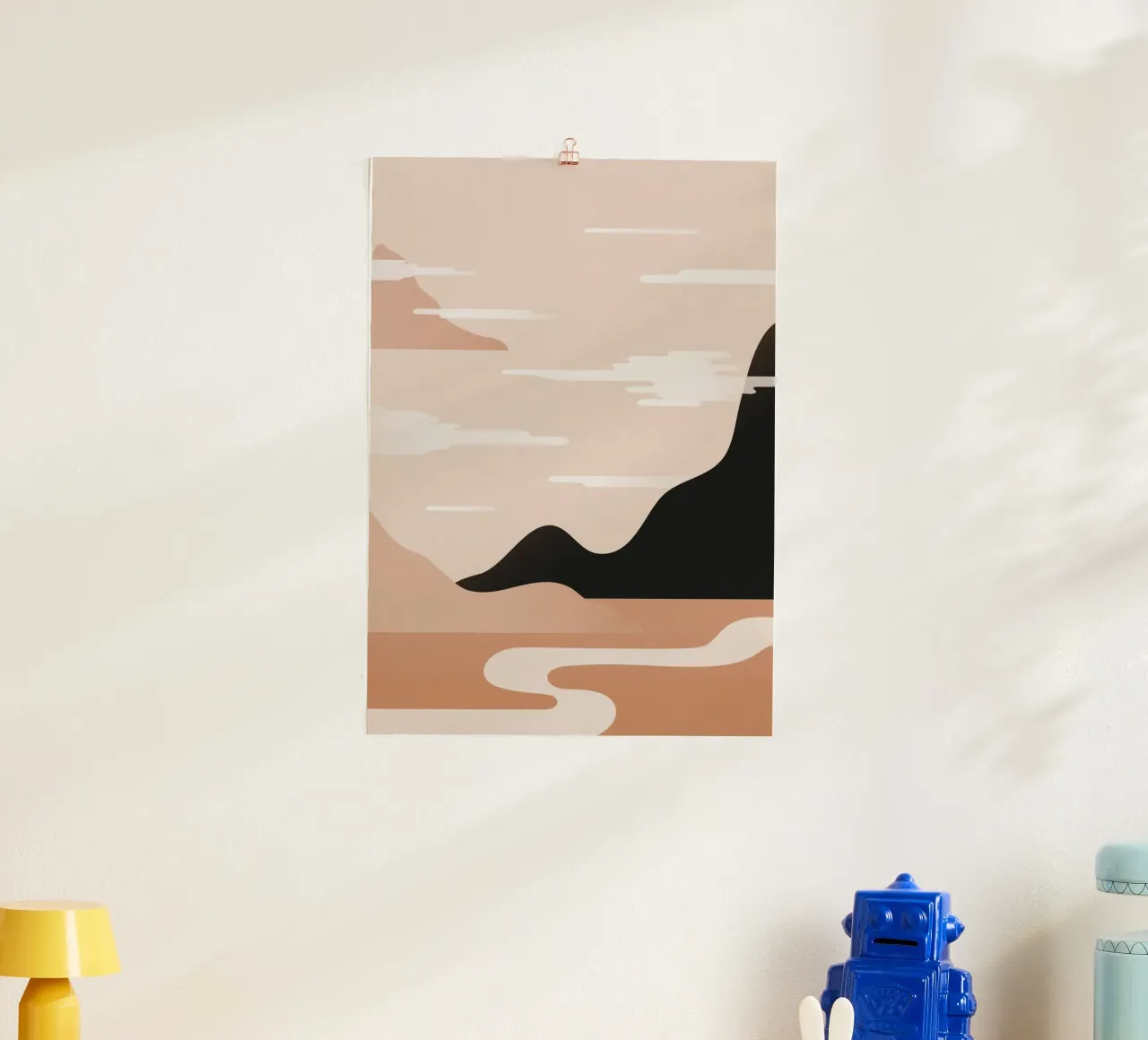 Minimalist Misty Sunrise Landscape - Nursery Art (Part 1) carta hahnemühle da kookiepixel