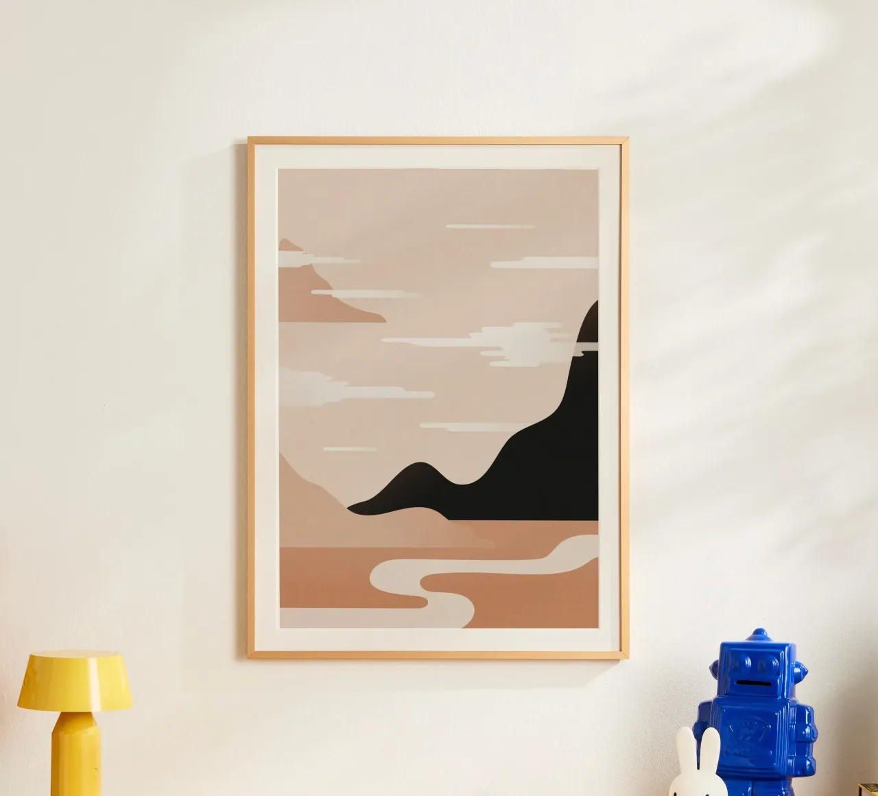 Minimalist Misty Sunrise Landscape - Nursery Art (Part 1) carta hahnemühle da kookiepixel