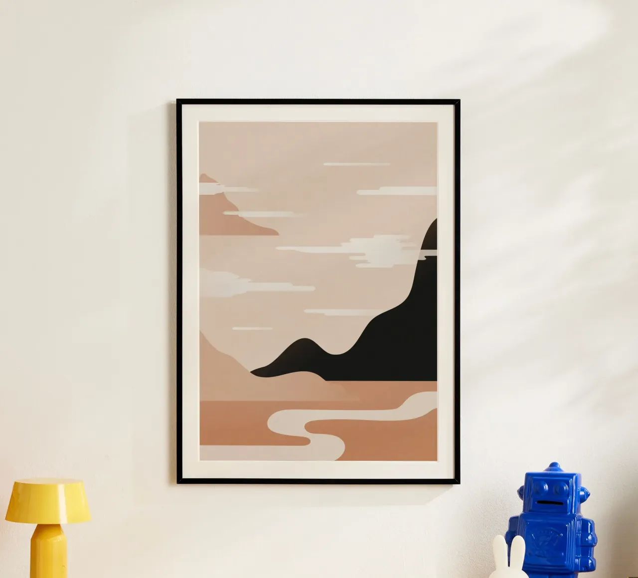 Minimalist Misty Sunrise Landscape - Nursery Art (Part 1) carta hahnemühle da kookiepixel