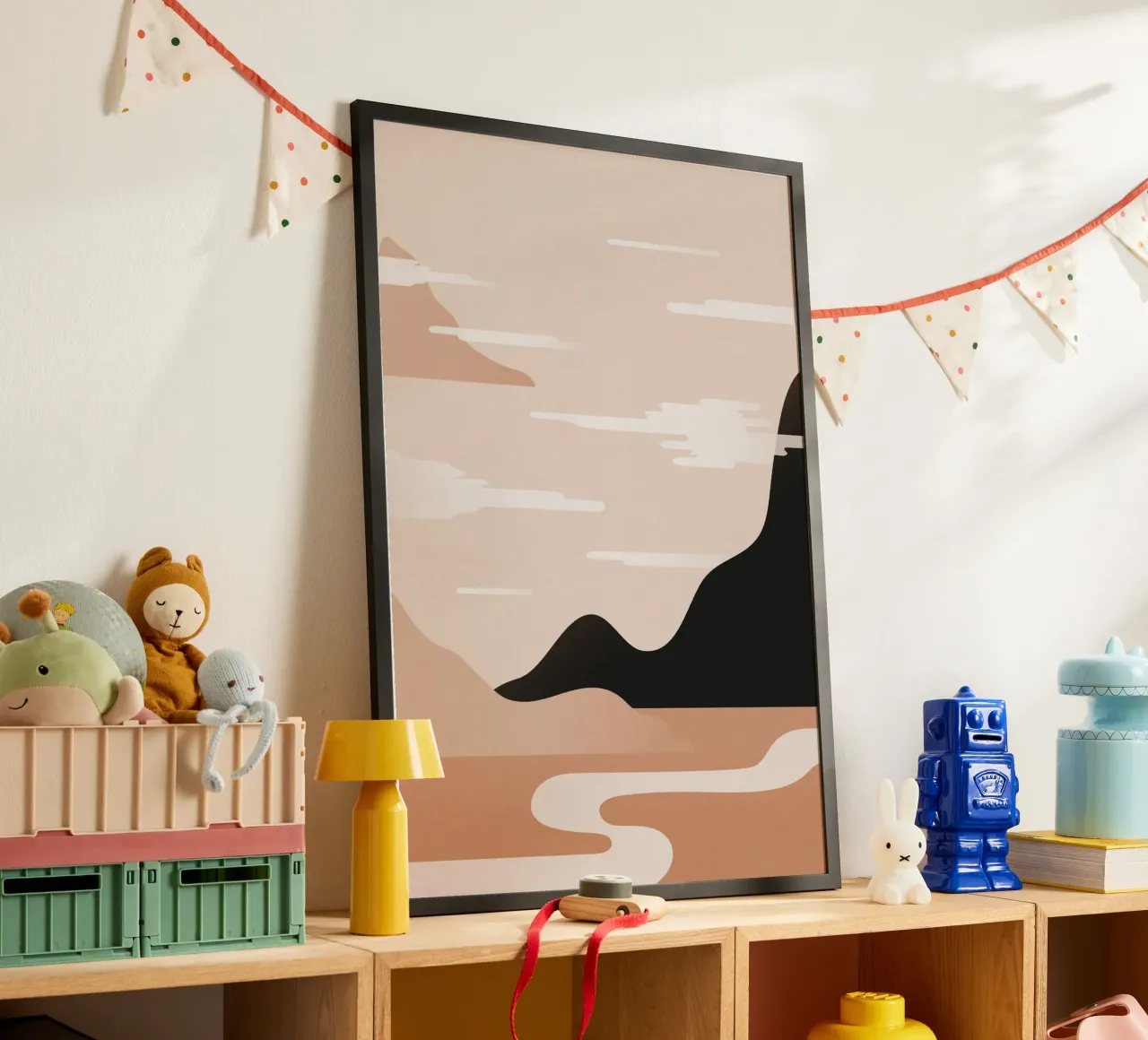 Minimalist Misty Sunrise Landscape - Nursery Art (Part 1) carta hahnemühle da kookiepixel