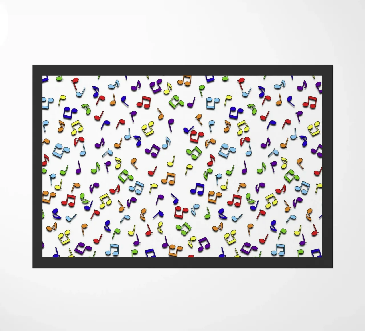 Rainbow Notes Wit deurmat van kimbus_mom