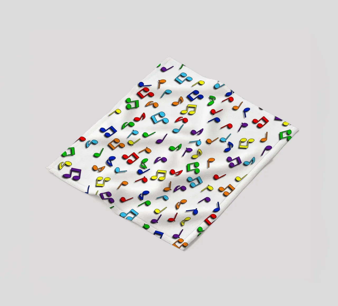 Rainbow Notes Wit fleecedeken van kimbus_mom