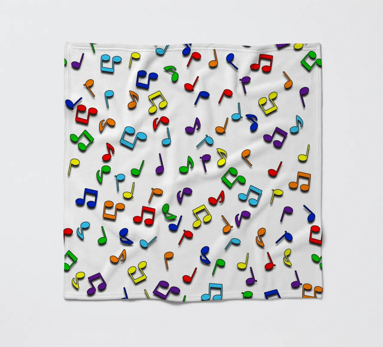 Rainbow Notes Wit fleecedeken van kimbus_mom