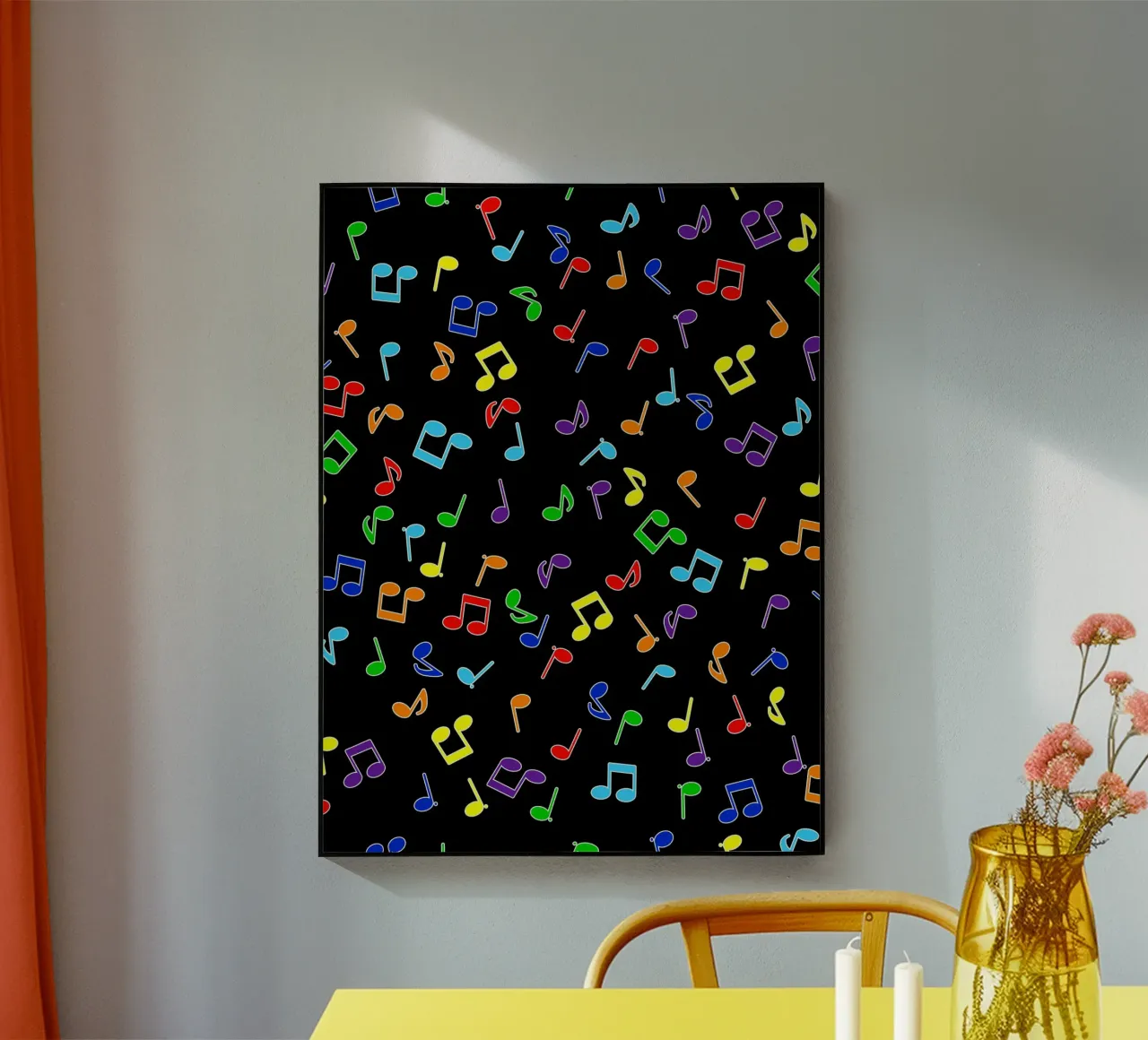 Rainbow Notes Black plexiglass da kimbus_mom