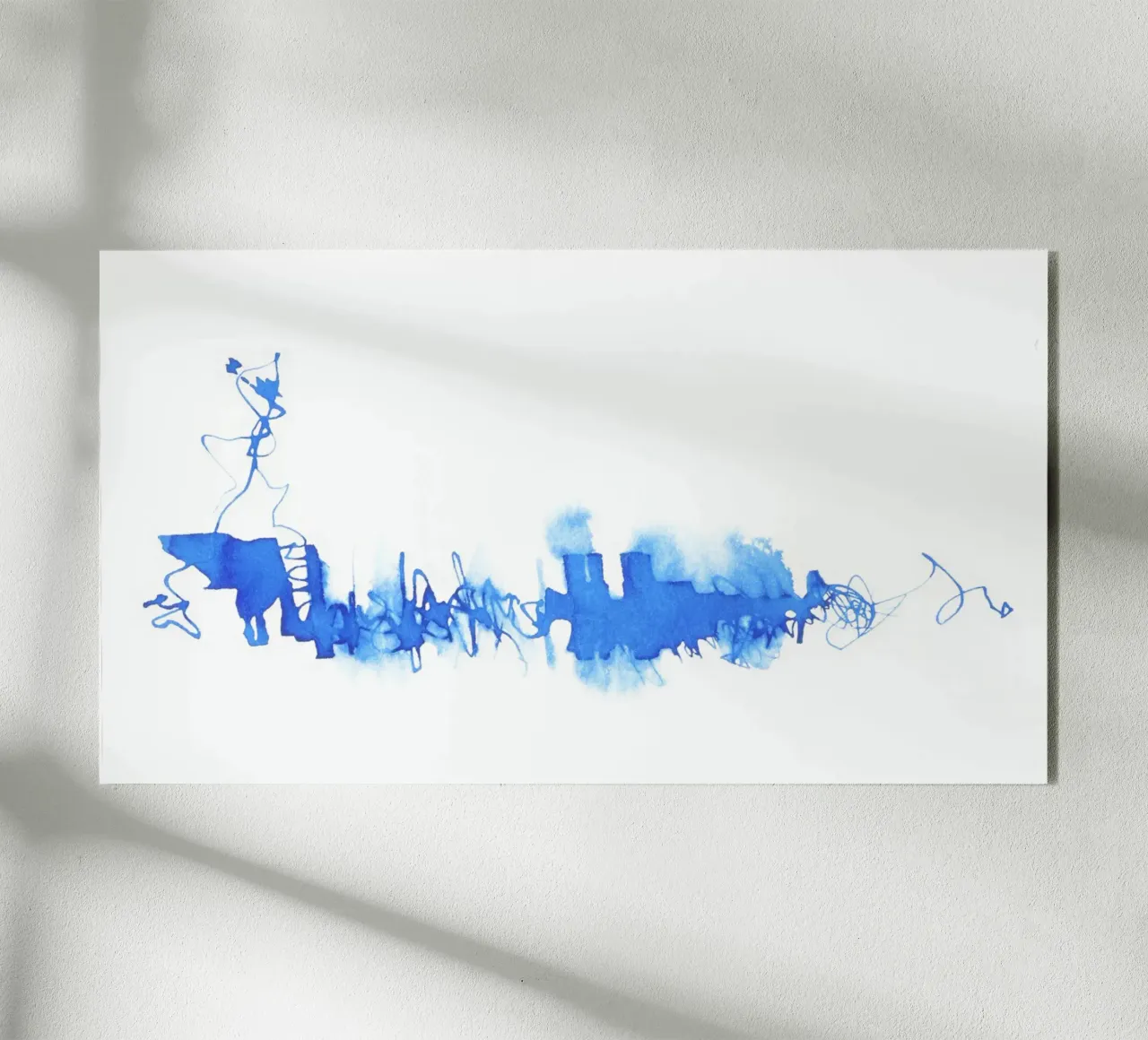 Abstract Blue 01 plexiglass da Andrea Dölling