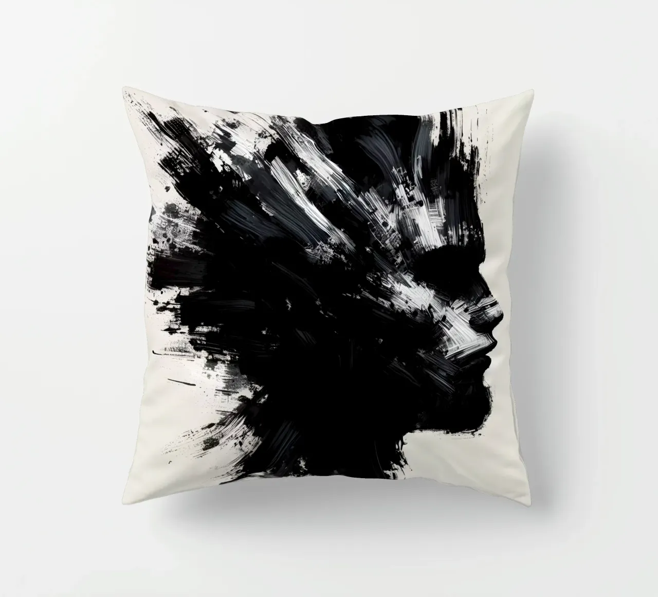 EXPERIMENTAL PORTRAIT decorative cushion by ARTOMATIC
