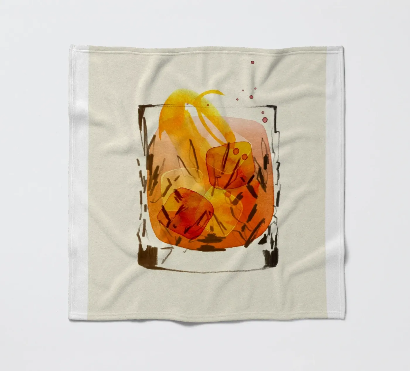 Negroni Fleecedecke von Ekaterina Koroleva