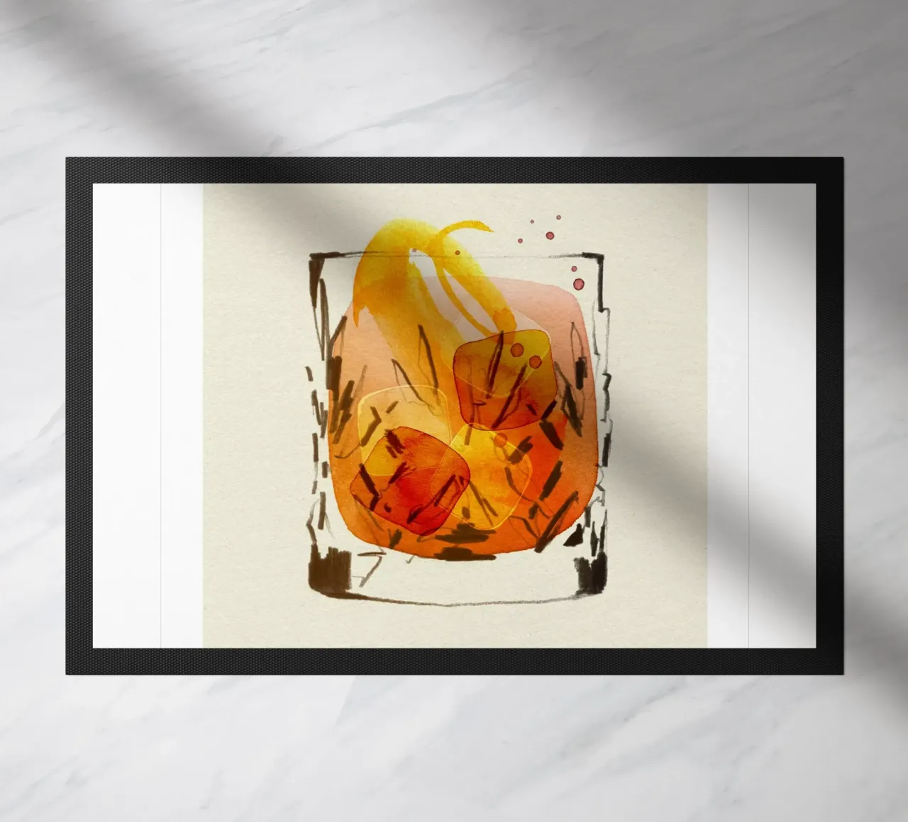 Negroni doormat by Ekaterina Koroleva