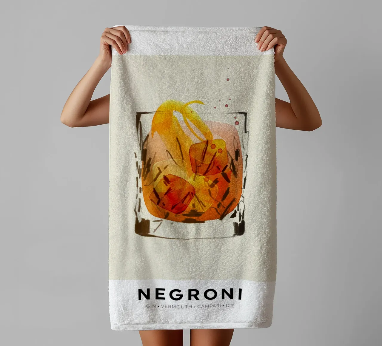 Negroni asciugamano da bagno da Ekaterina Koroleva