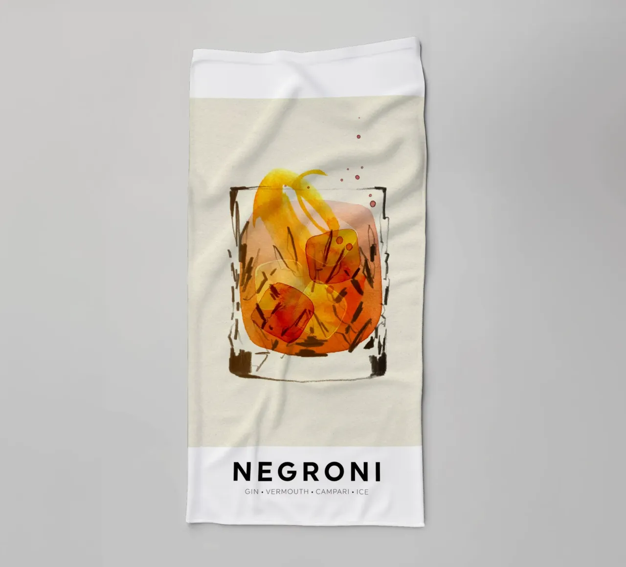 Negroni asciugamano da bagno da Ekaterina Koroleva