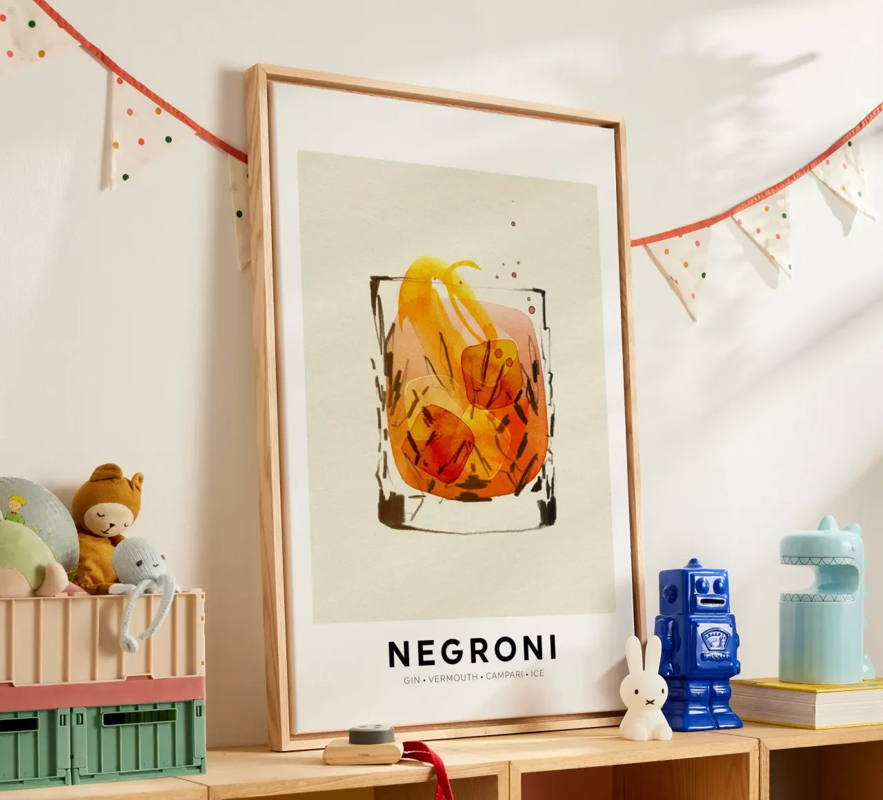 Negroni canvas met Baklijst van Ekaterina Koroleva