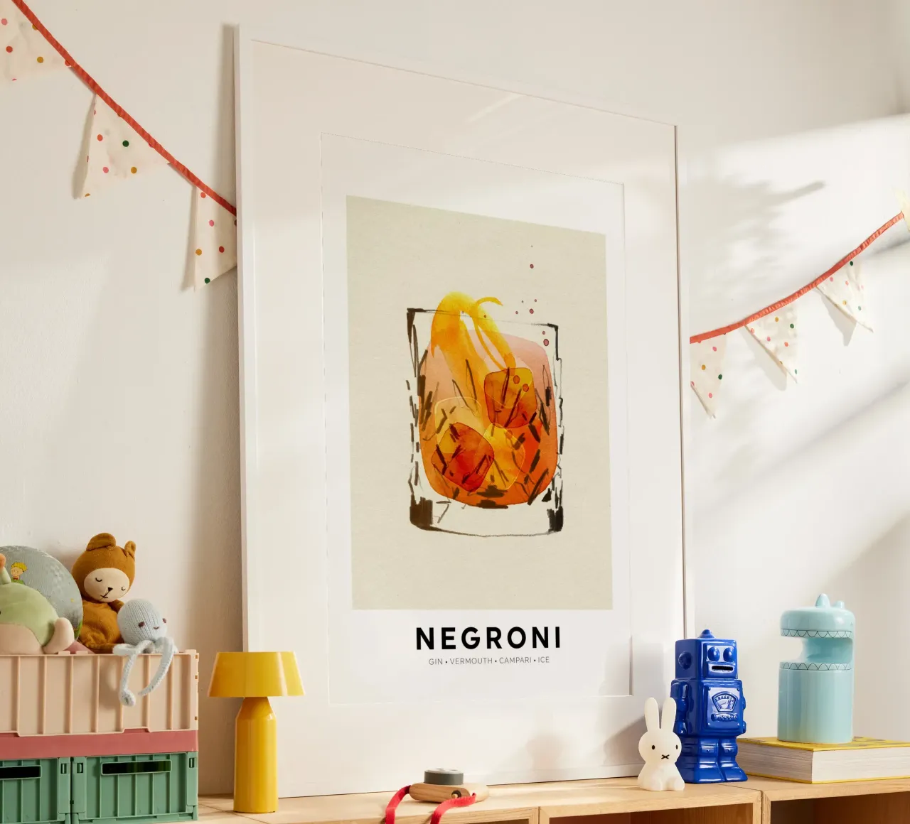 Negroni poster con telaio in alluminio da Ekaterina Koroleva