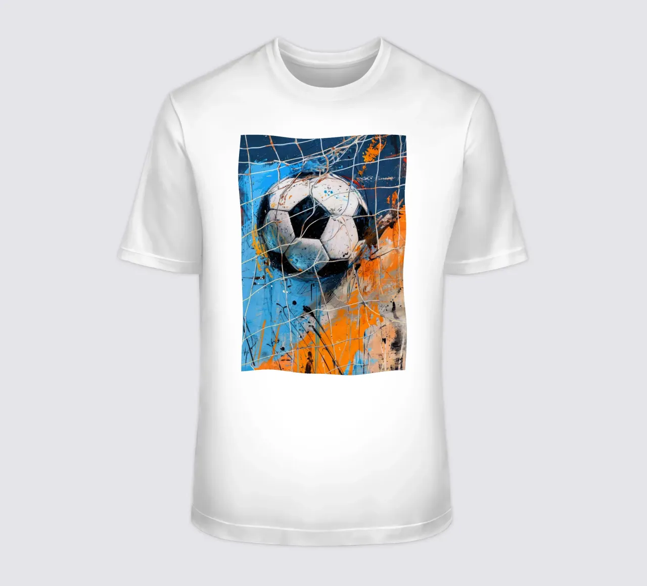 Pallone da calcio ad acquerello t-shirt da Justyna Jaszke JBJart