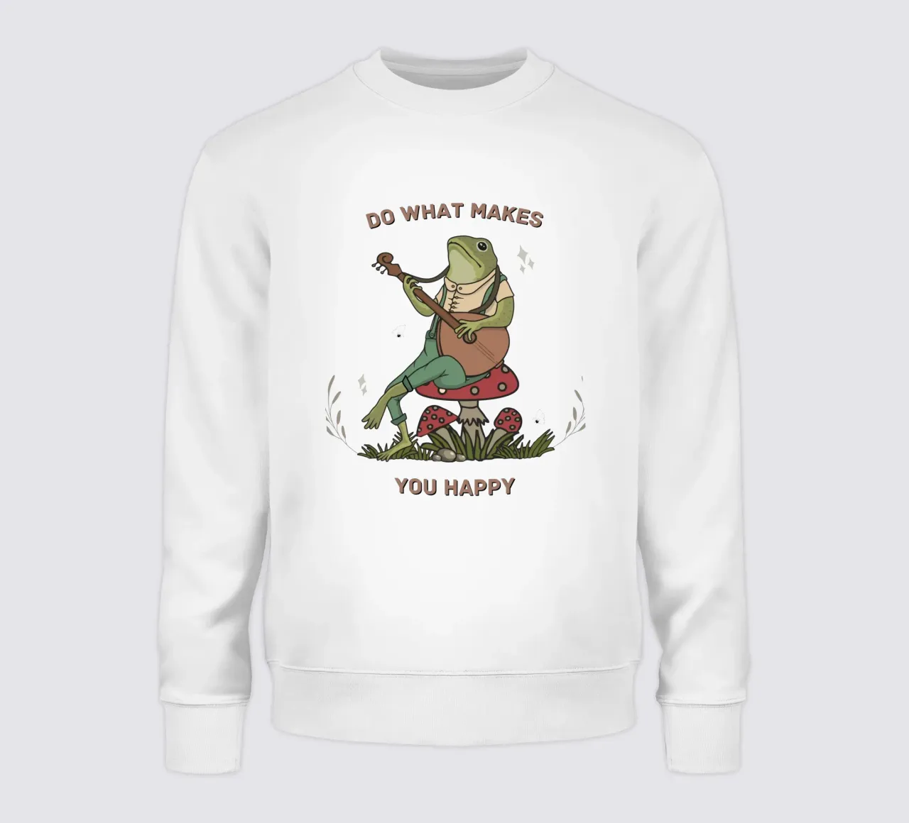 Follie di rane e funghi felpa da DesignArt