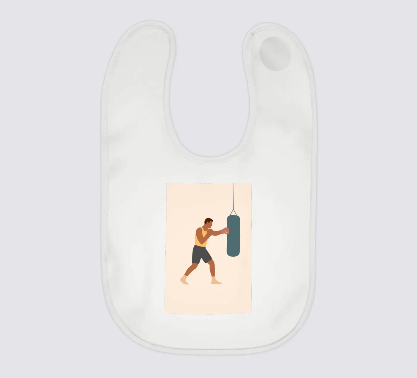 Boxer baby bib by minimalist people