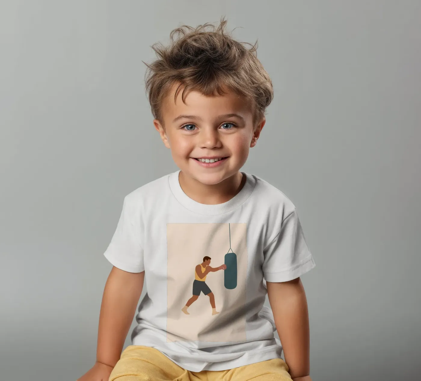 Boxer t-shirt bambini da minimalist people