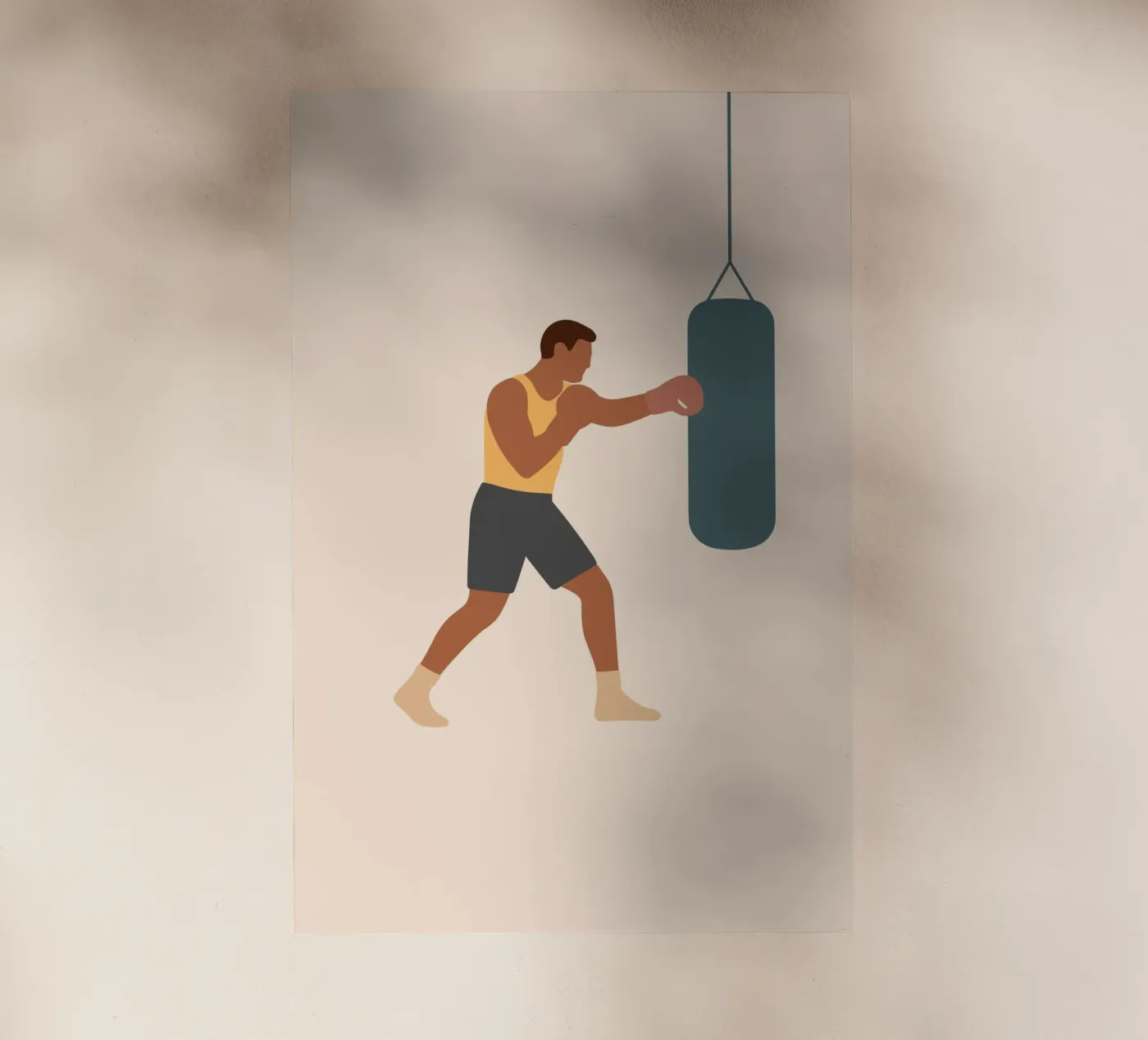 Boxer pellicola backlit da minimalist people