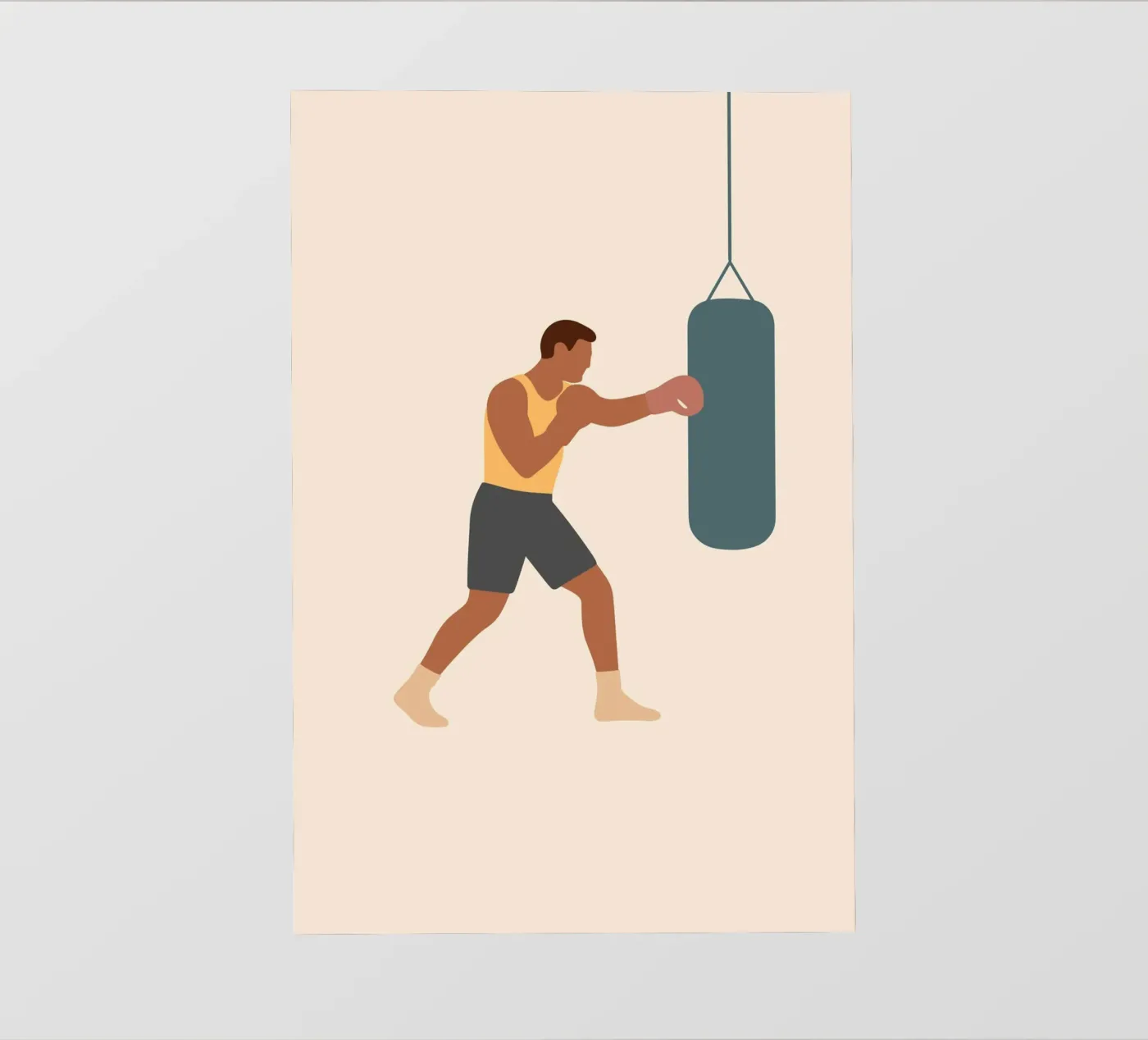 Boxer pellicola backlit da minimalist people