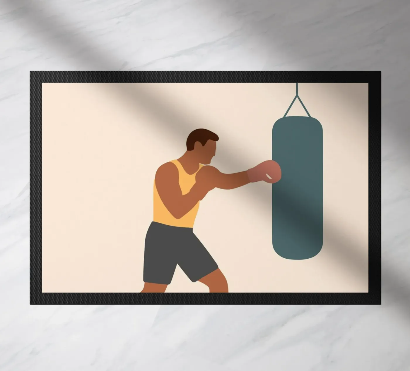 Boxer deurmat van minimalist people