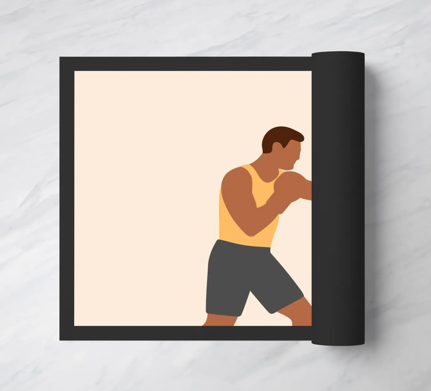 Boxer deurmat van minimalist people