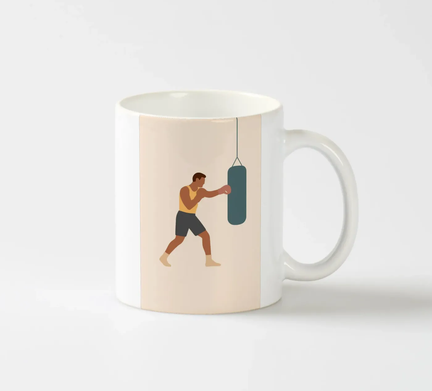 Boxer ceramic mug by minimalist people