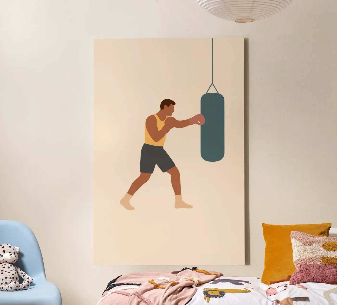 Boxer tela da minimalist people