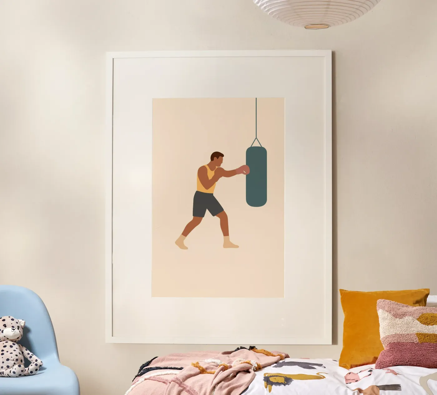 Boxer Poster von minimalist people