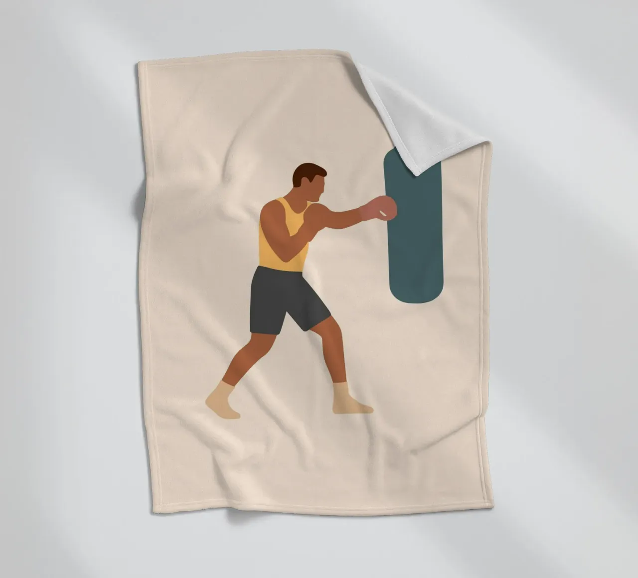 Boxer Fleecedecke von minimalist people