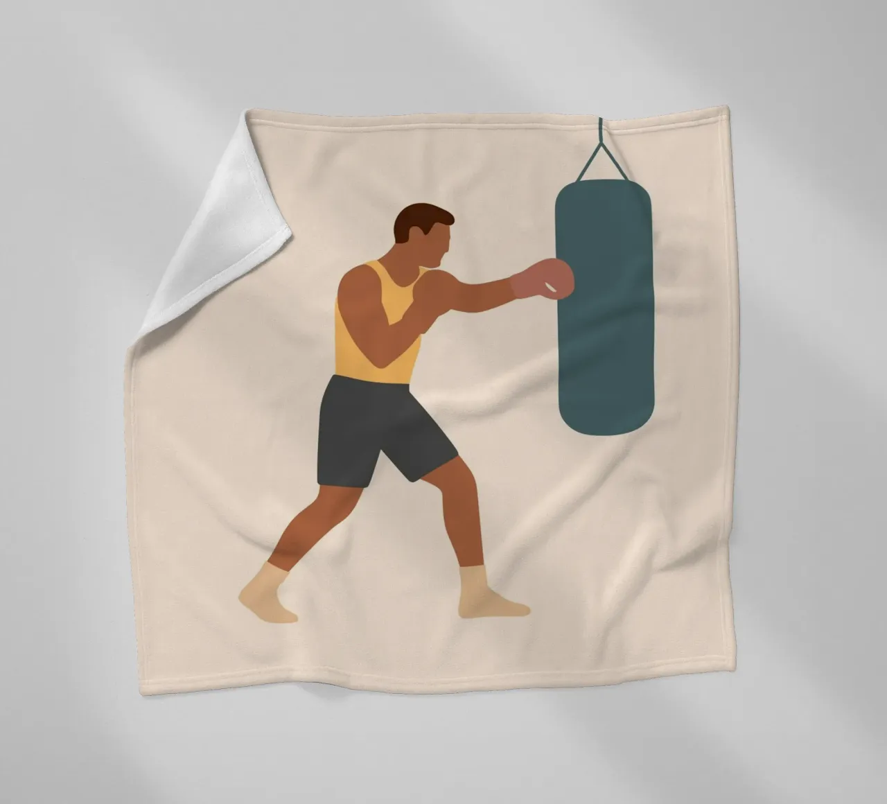 Boxer Fleecedecke von minimalist people
