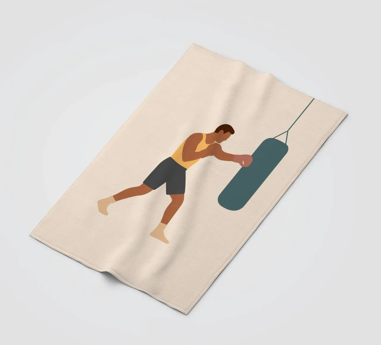 Boxer Fleecedecke von minimalist people
