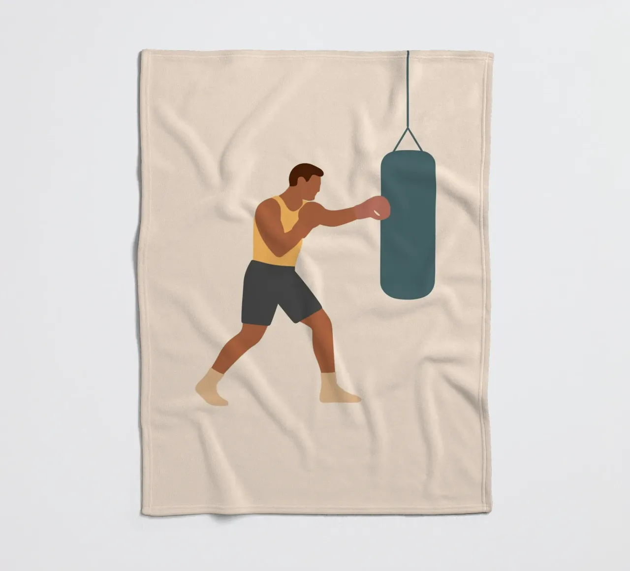 Boxer Fleecedecke von minimalist people