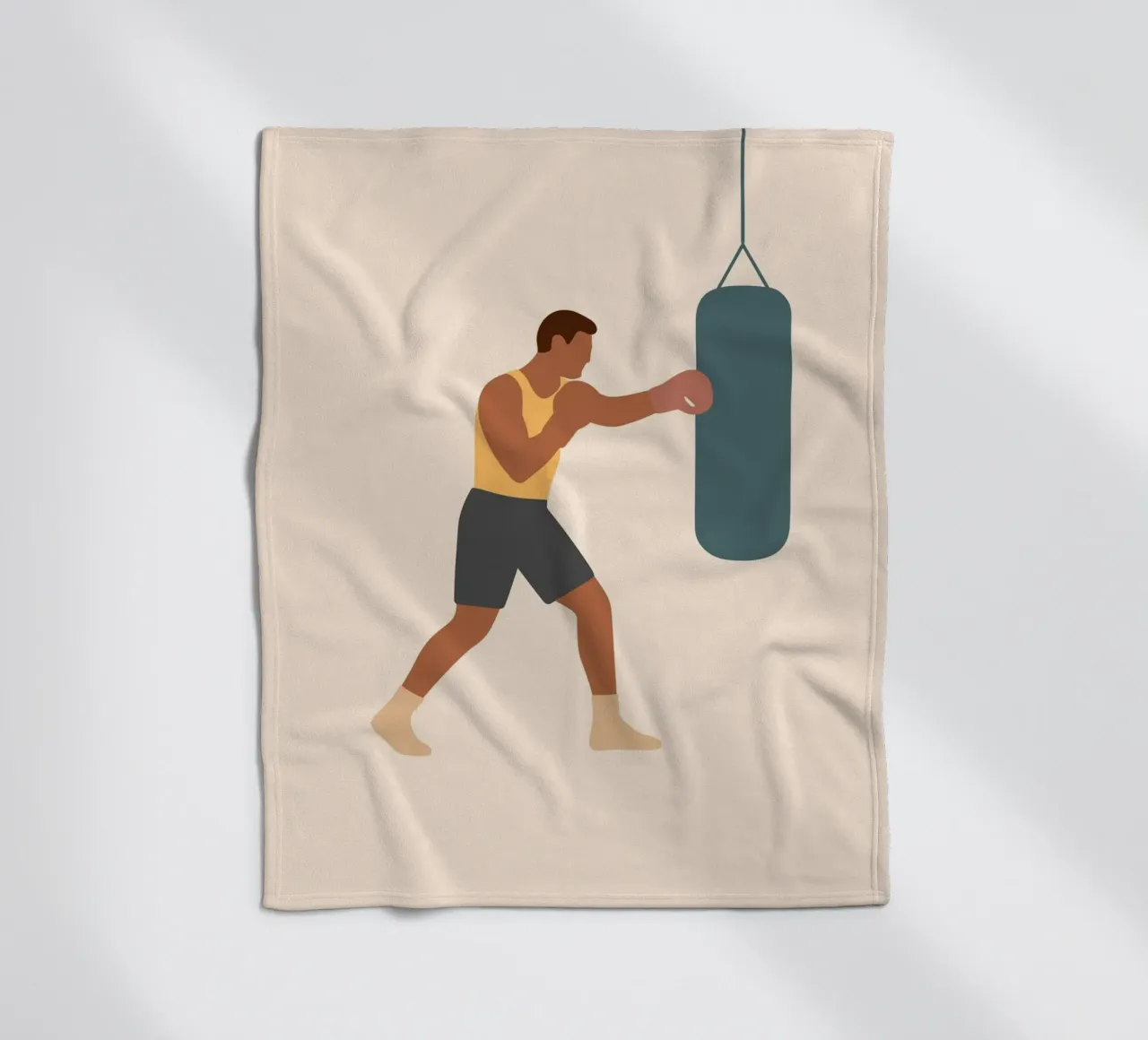 Boxer Fleecedecke von minimalist people