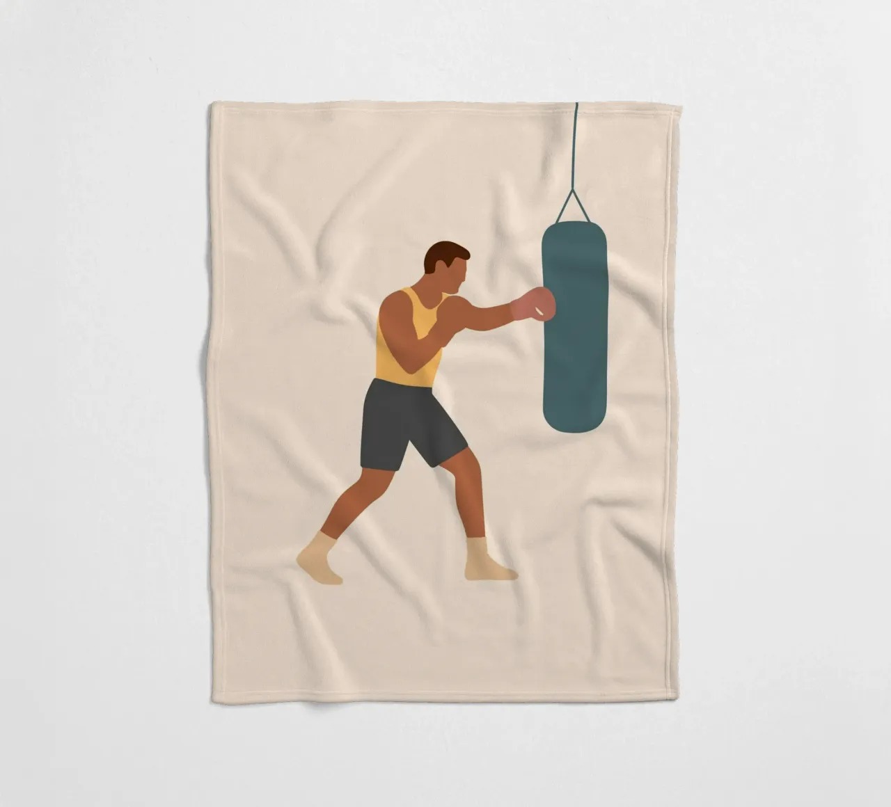 Boxer Fleecedecke von minimalist people