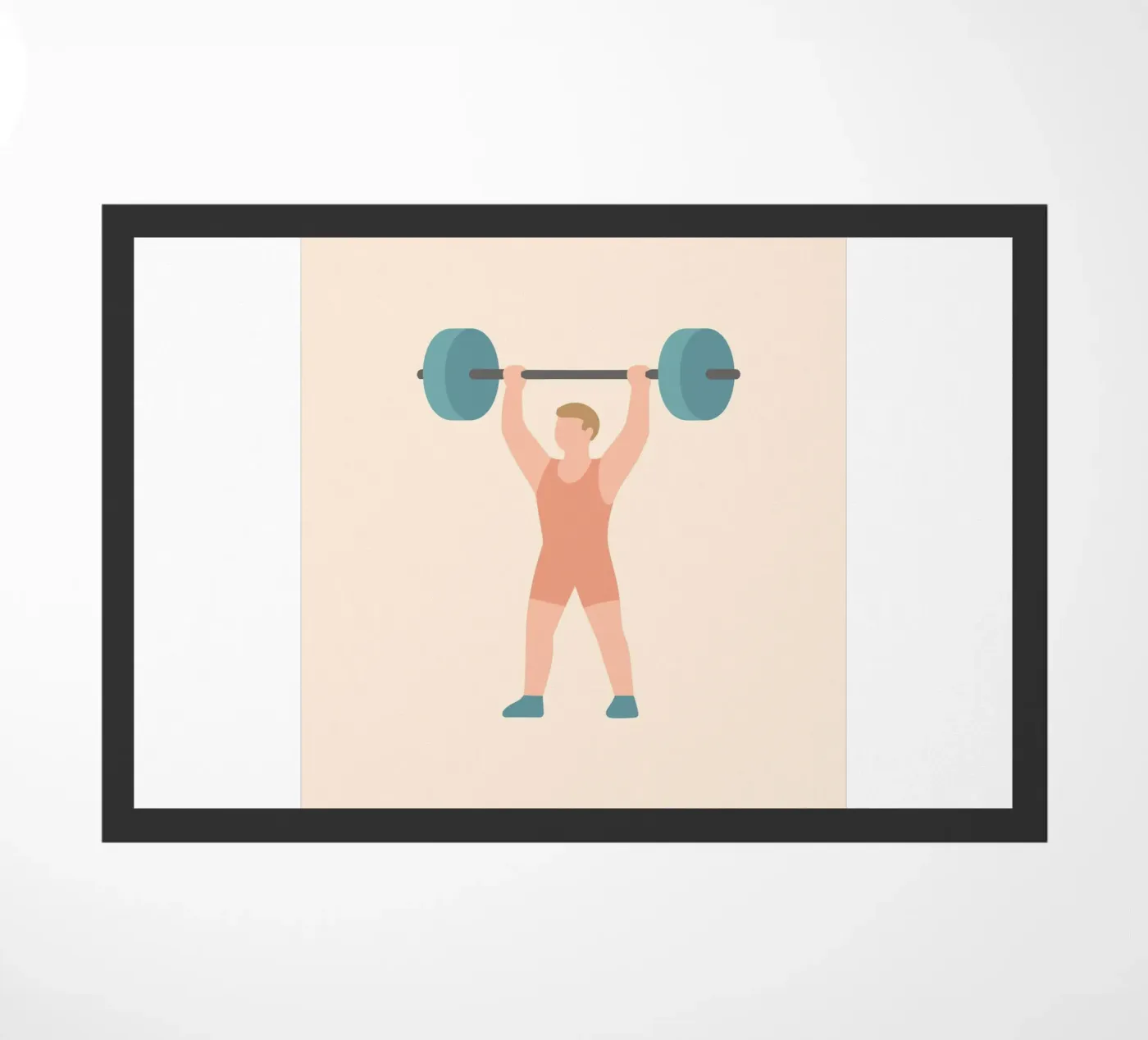 Gewichtheber zerbino da minimalist people
