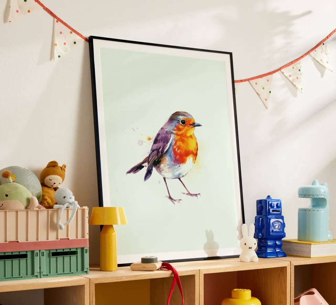 WINTER ROBIN poster van PERSIE