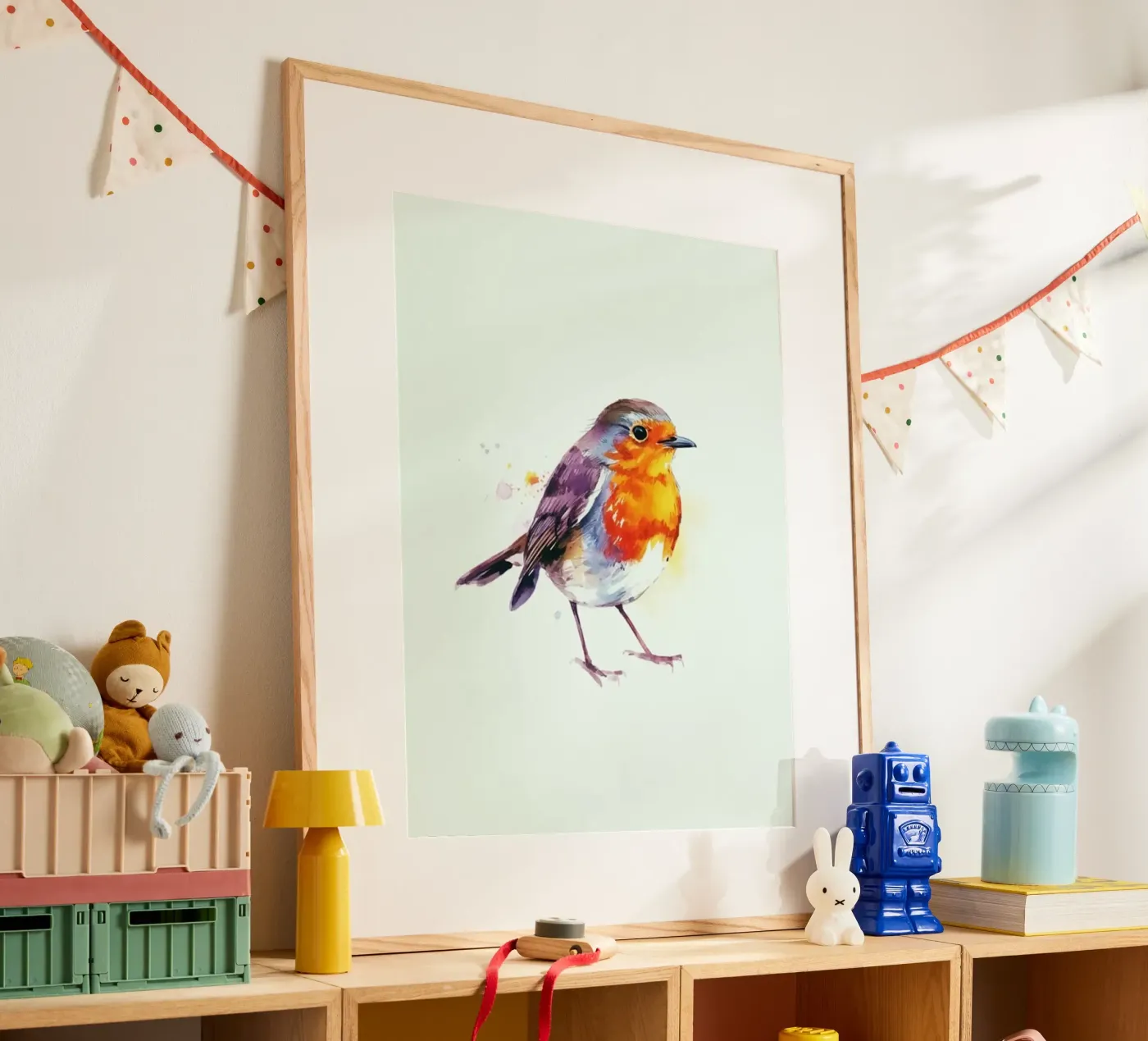 WINTER ROBIN poster van PERSIE