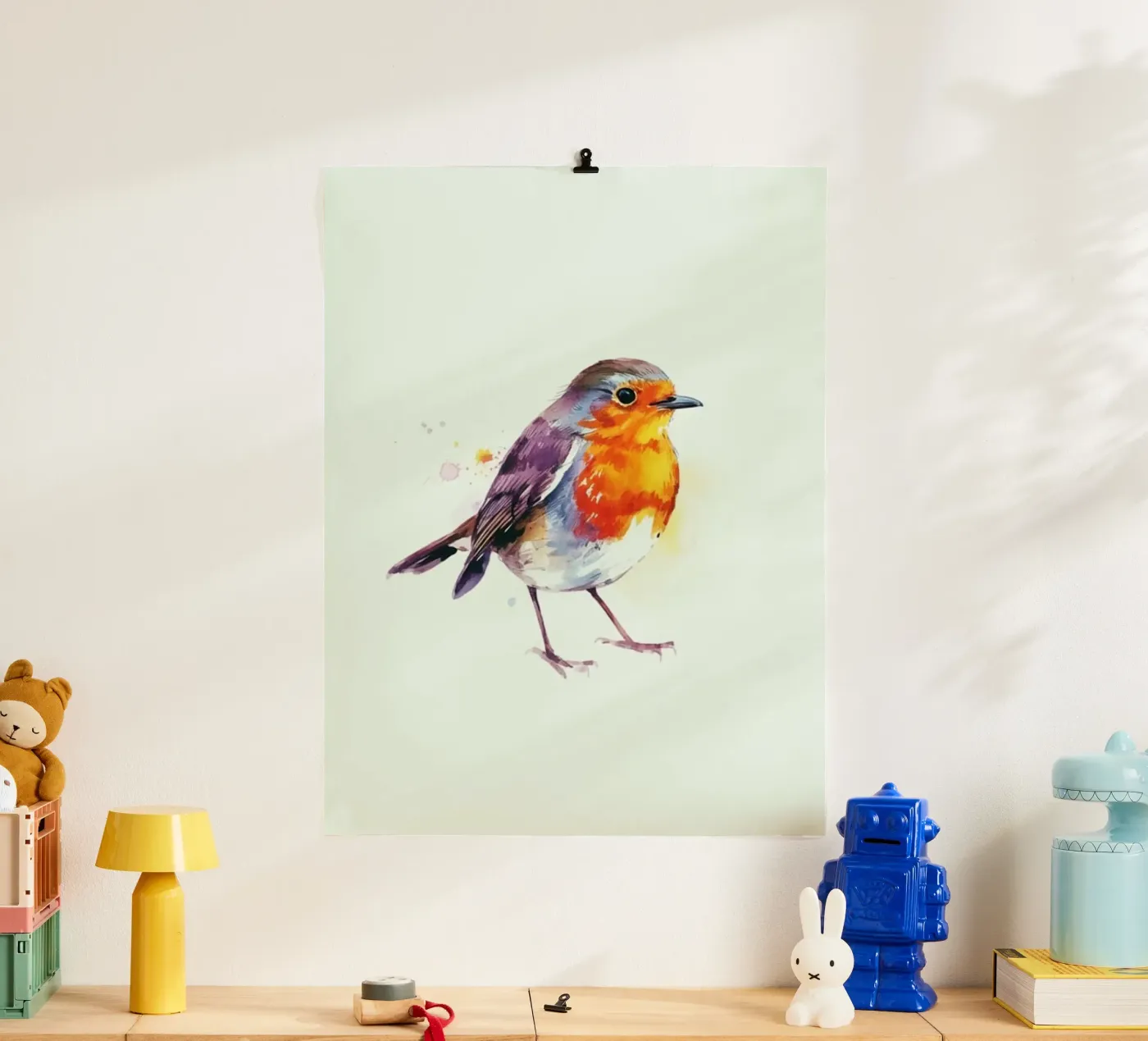 WINTER ROBIN poster van PERSIE
