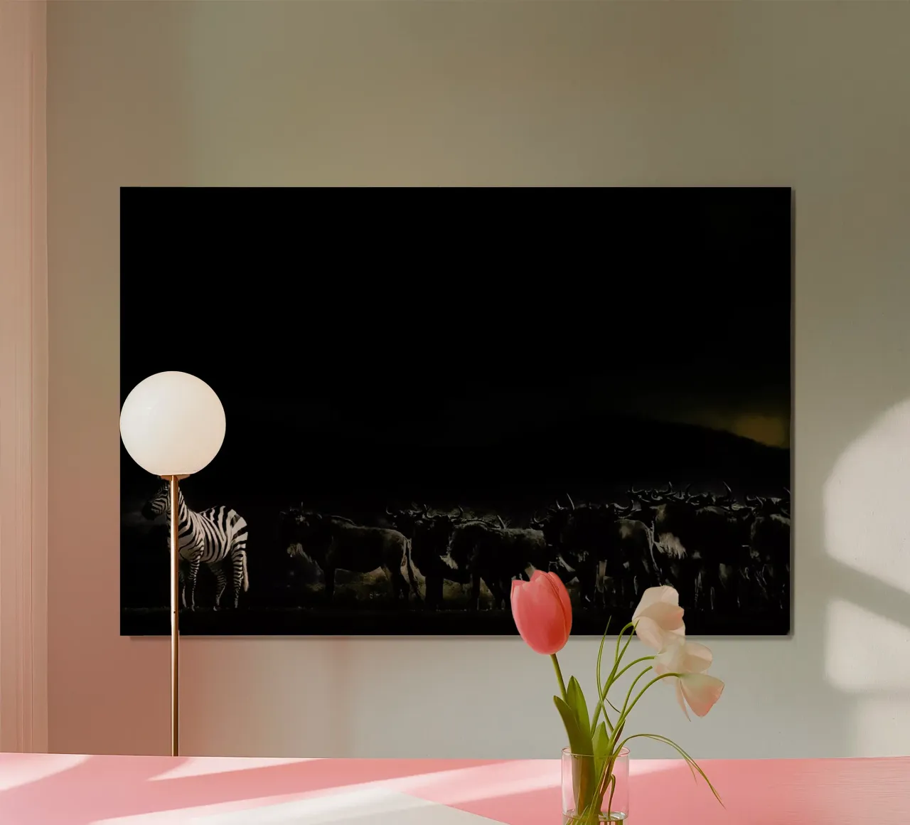 An Evening in Kenya - Piet Flour poster con telaio in alluminio da Pictufy
