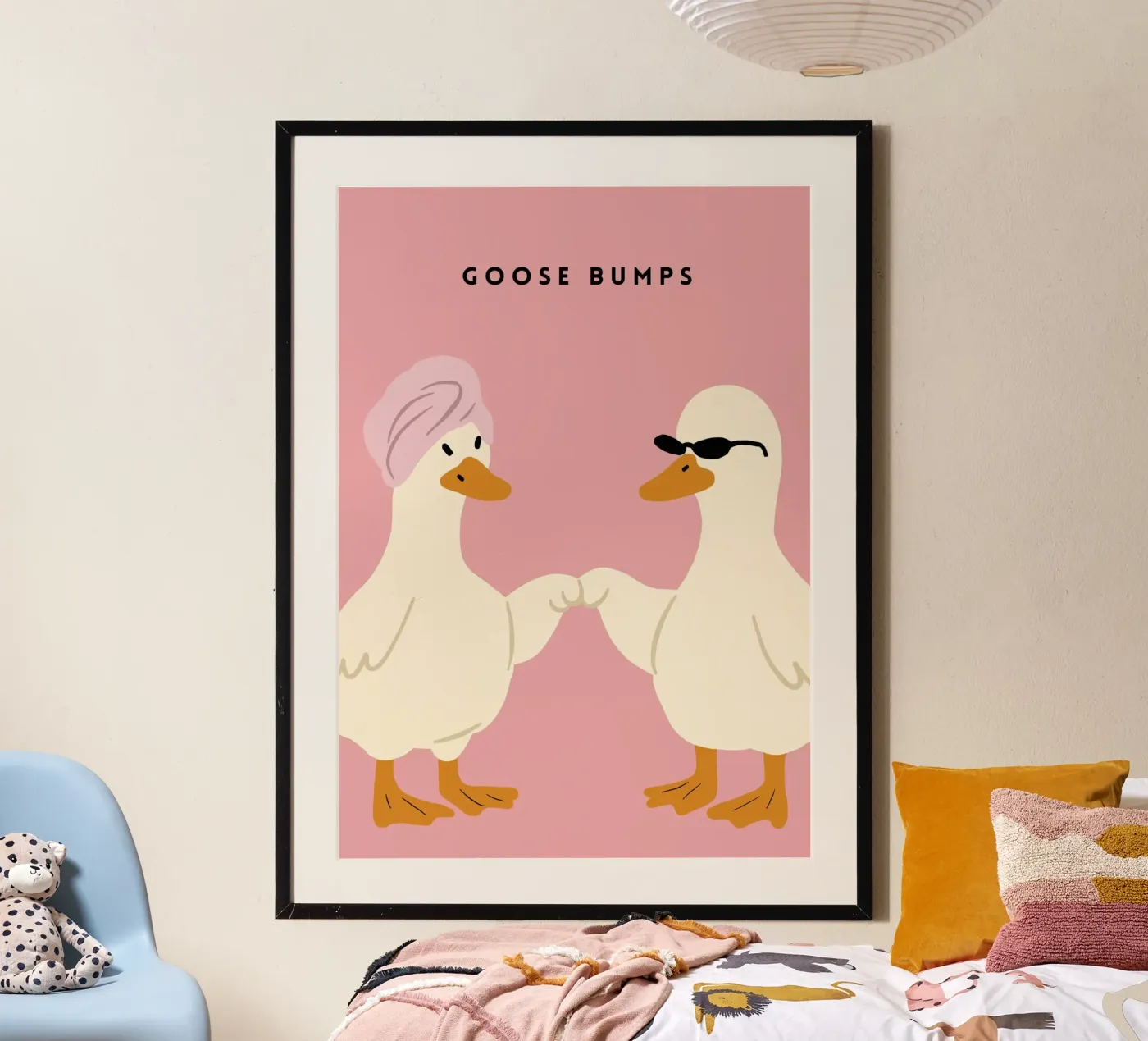 Goose Bumps poster van PurePeachArt